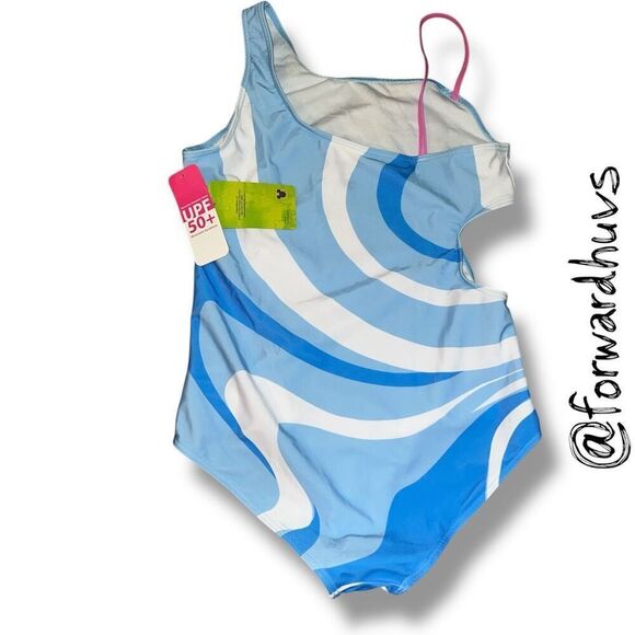 Disney Lilo & Stitch Big Girls UPF 50+ One Piece Bathing Suit Size 14/16 - Picture 3 of 11